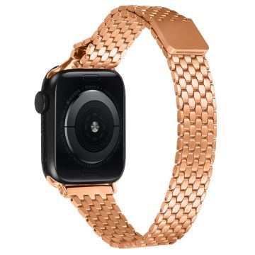 Apple Watch Ultra Ultra 2 49mm / 9 8 7 45mm / 6 5 4 SE (2022) SE (2023) SE 44mm / 3 2 1 42mm Magnetic Buckle Stainless Steel Strap - Rose Gold