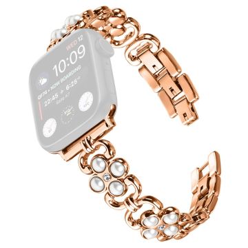 Apple Watch Ultra 2 Ultra 49mm / Series 9 8 7 45mm / 6 5 4 SE (2022) SE (2023) SE 44mm / 3 2 1 42mm Stainless Steel Watch Strap - Rose Gold