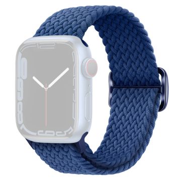 Apple Watch Ultra 2 Ultra 49mm / 9 8 7 45mm / 6 5 4 SE (2023) SE (2022) SE 44mm / 3 2 1 42mm Strap Nylon Braided Watch band  - Sea Blue