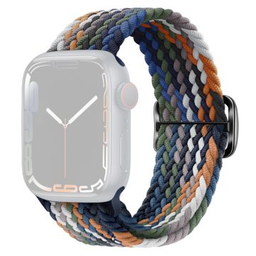 Apple Watch Ultra 2 Ultra 49mm / 9 8 7 45mm / 6 5 4 SE (2023) SE (2022) SE 44mm / 3 2 1 42mm Strap Nylon Braided Watch band  - Denim Multi-color