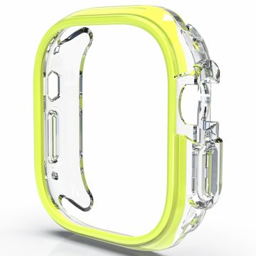 Apple Watch Ultra / Ultra 2 49mm Hollow-Out Bump Resistant+Flexible Protection Cover Watch Frame Case - Yellow