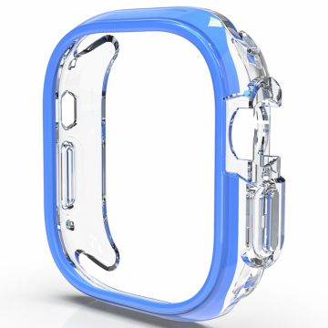 Apple Watch Ultra / Ultra 2 49mm Hollow-Out Bump Resistant+Flexible Protection Cover Watch Frame Case - Blue