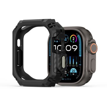 Apple Watch Ultra 2 49mm / Apple Watch Ultra 49mm DUX DUCIS Damo Series Watch Case PC+TPU Drop-proof Watch Protective Cover - Black