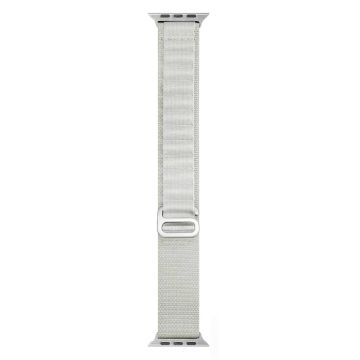 AHASTYLE WG97 Apple Watch Series 49mm - 45mm - 44mm - 42mm Woven Nylon Band - White