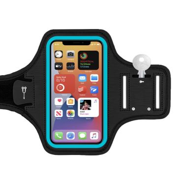 Universal fitness sports armband for 6.5 inch phone - Blue