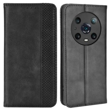 Bofink Vintage Honor Magic4 Pro leather case - Black
