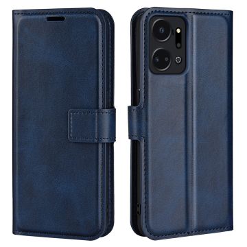 Wallet-style leather case for Honor X7a - Blue