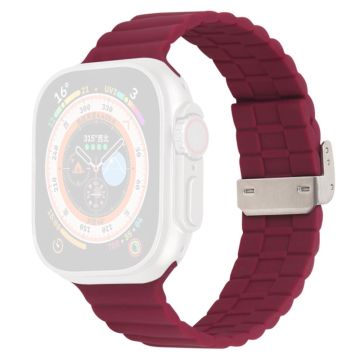 Apple Watch Series 9 45mm / Ultra 2 silicone strap - Wine Red