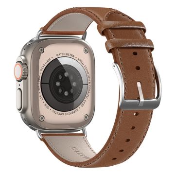 DUX DUCIS YS Apple Watch Series 9 45mm / Ultra 2 Cowhide leather strap - Brown