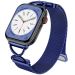 LEMONDA Size S Apple Watch Series 10 46mm Metal Strap Milanese Watch Band - Blue
