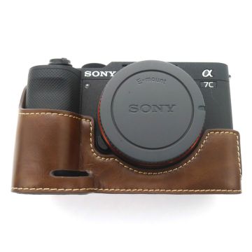 Sony a7C leather case - Coffee