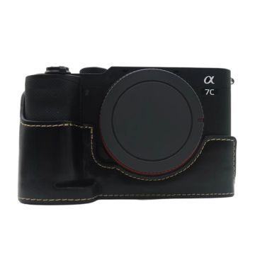 Sony a7C leather half body cover - Black